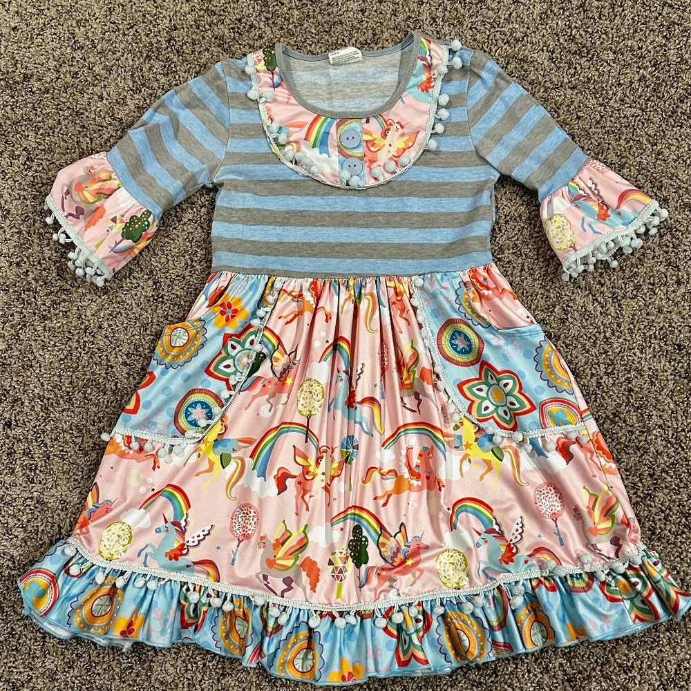Tutu & Lulu Twirl Dress Sz 7-8 - BARELY WORN